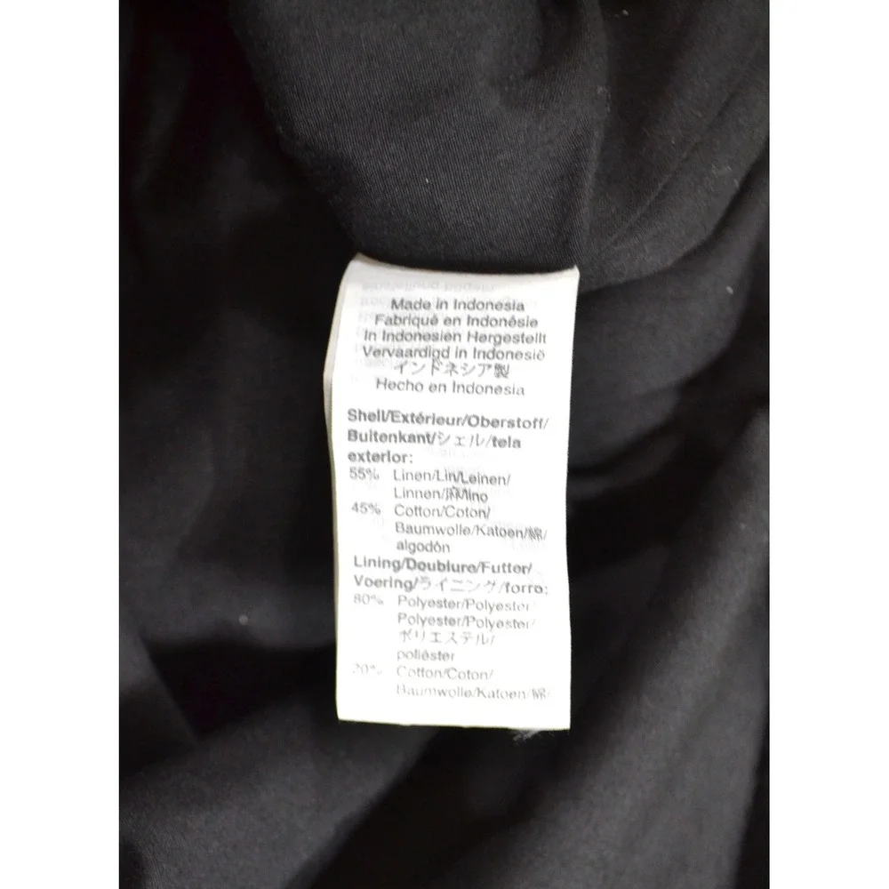 J. Crew Linen & Cotton Blend Scalloped Hem Skirt, Sz 10, Elastic Pull On & Lined